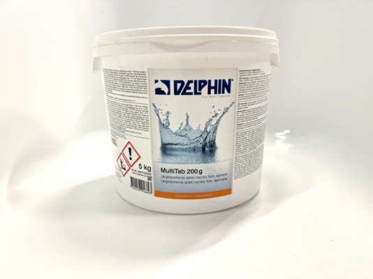 Delphin MultiTab 200g 10kg i gruppen Pool & Tillbehör / Kemikalier Pool / Klor hos Trygghandel Sverige AB (31850300)