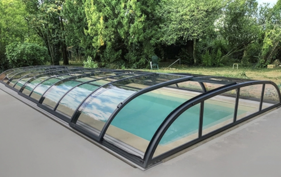 Pooltak 10,68 x 5,17 m Antracit