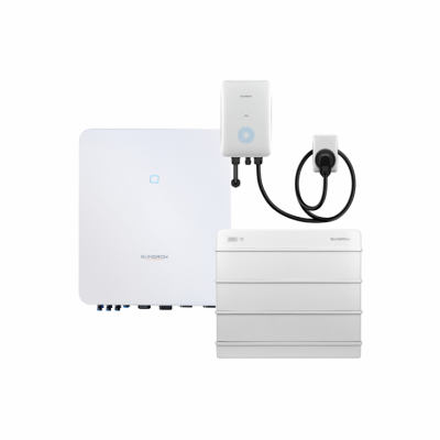 Sungrow 8kW Hybrid inverter med 9,6kWh batteri och 11kW EV laddare