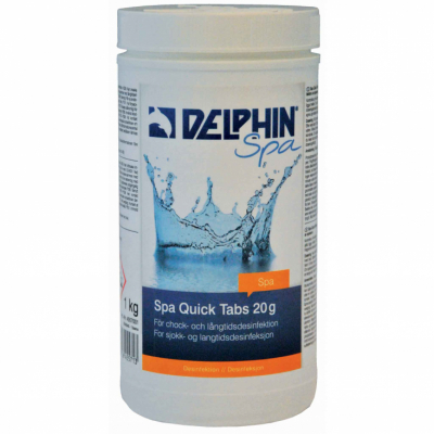 Delphin Spa Quick Tabs 20g 1 kg i gruppen Spabad / Spakemi / Vattenkvalité hos Trygghandel Sverige AB (TH4557001)