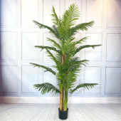 Konstväxt palmträd 3 stammar 210 cm