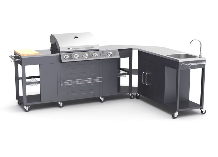 Utekök Gasolgrill 4 + kokplatta och diskbänk (Hem & Trädgård Gasolgrill 4 + 1 kokplatta (Hem & Trädgård) | Trygghandel.se
