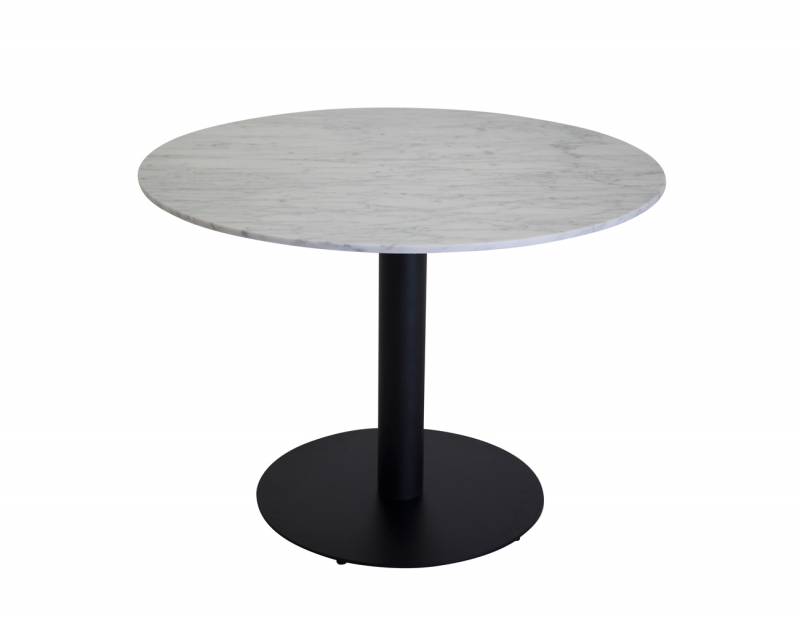 Estelle runt matbord Ø 106 cm svartvit marmor (Hem Estelle runt matbord Ø 106 cm svartvit marmor (Hem