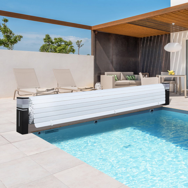 Trixit lamelltäcke poolskydd - Solar polycarbonat i gruppen Pool & Tillbehör / Pooltillbehör / Pooltak hos Trygghandel Sverige AB (CF-Trixit-SolarPoly)