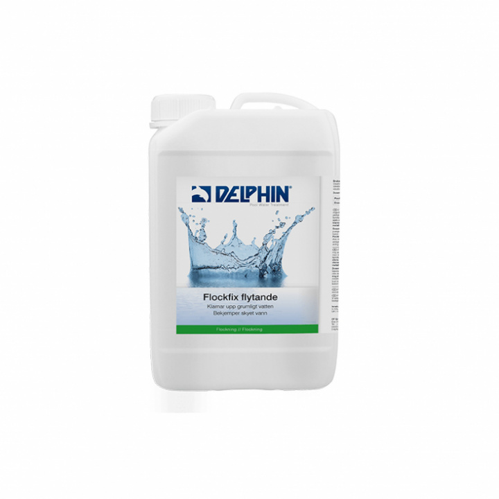 Delphin Flockfix Flytande 3L i gruppen Pool & Tillbehör / Kemikalier Pool / Övrigt hos Trygghandel Sverige AB (CF31834003)