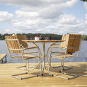 Matbord Holmsund Teak/Silver