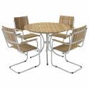 Matbord Holmsund Teak/Silver