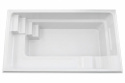 Glasfiberpool Haiti 4,5 m vit
