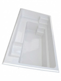 Glasfiberpool Haiti 4,5 m vit