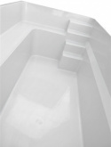 Glasfiberpool Haiti 4,5 m vit
