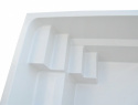 Glasfiberpool Haiti 4,5 m vit