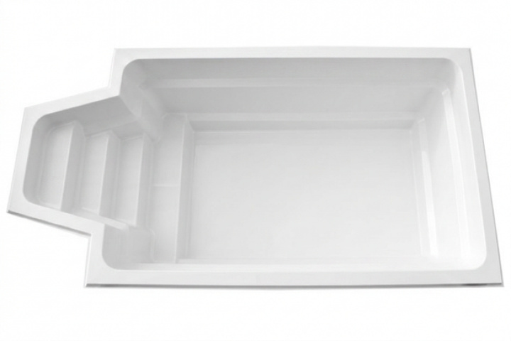 Glasfiberpool Capri 5,50 m vit i gruppen Pool & Tillbehör / Pooler / Glasfiberpool / Glasfiberpool hos Trygghandel Sverige AB (POS550-W)